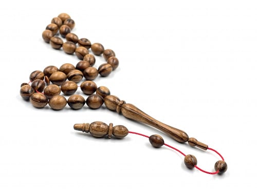 سبحة من خشب العود خراطة فيض الله rosary