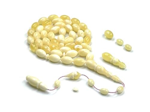 سبحة كهرمان حجر واحد خراطة مصطفى عطا amber rosary