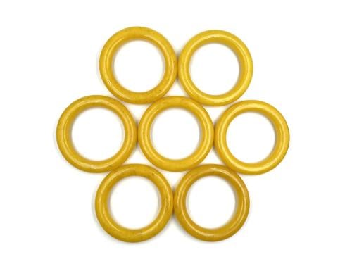 اساور بكلايت اصفر معرق بشفافية صب قديم