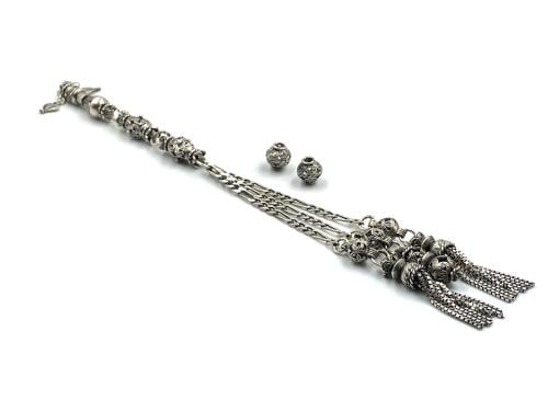 شرابة حلبية فضة كسر شفت من اعمال كوكو silver rosary