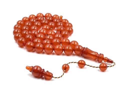 سبحة فاتوران لون واحد من مكعبات يمنية مكحلة صب قديم عزيز اجار faturan