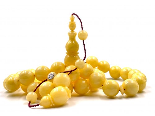 سبحة مستكة من افياش معرقة صب قديم خراطة الزعاق rosary