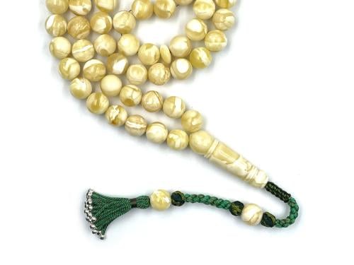 سبحة كهرمان مبرقع جبس سوبر Amber rosary