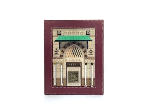 علب جلد فاخر ثلاثية الابعاد لمدخل المسجد النبوي ال...
