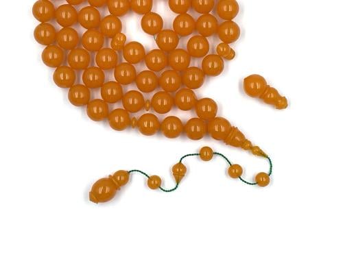 سبحة مستكة من مكعبات يمنية لون وشفافية وحدة صب قديم خرلطة مصطفى عطا