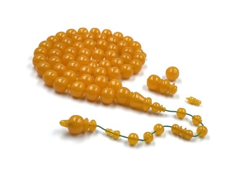 سبحة من مكعبات مستكة يمنية صب قديم خراطة ناجي طه القبطان rosary