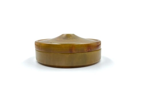 مكتبية اخضر بعرق احمر بشفافية صب قديم old bakelite