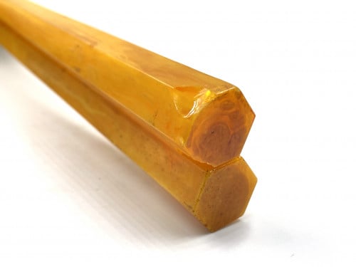 عصي بكلايت سداسية معرقة بشفافية صب قديم