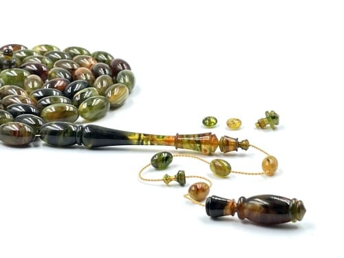 سبحة بكلايت ملتي كلر من ثيرمومتر صب قديم خراطة ياسين طلحة rosary