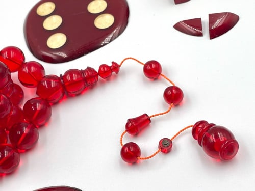 سبحة فاتوران من زهر صب قديم خراطة خليل تالندز ورشة سبحة الشيخ rosary