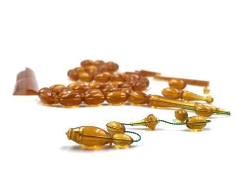 سبحة بكلايت تنجيم ببلز صب قديم تصميم الجوهرة ALHAKEEM ROSARY