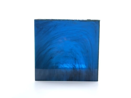 بلاطة بكلايت ازرق تعريق بشفافية صب قديم old bakelite