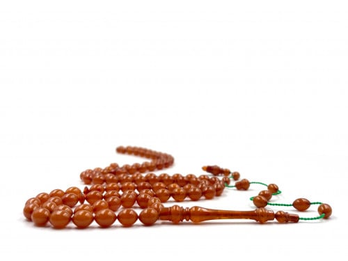 سبحة فاتوران من مباسم معرقة بشفافية صب قديم خراطة احمد نقاش rosary