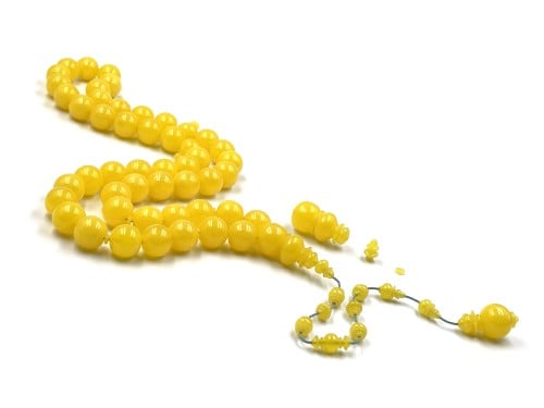 سبحة من عصي معرقة 16 ملم صب قديم خراطة القناص ابراهيم اليمني rosary