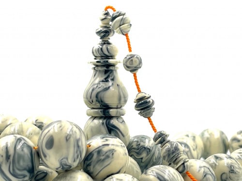 سبحة من مقابض عكروكي مفروزة صب قديم  خراطة ابراهيم اليمني rosary