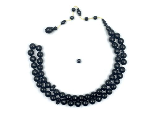 سبحة بكلايت من عصي اسود صك صب قديم خراطة ابراهيم الزعاق rosary