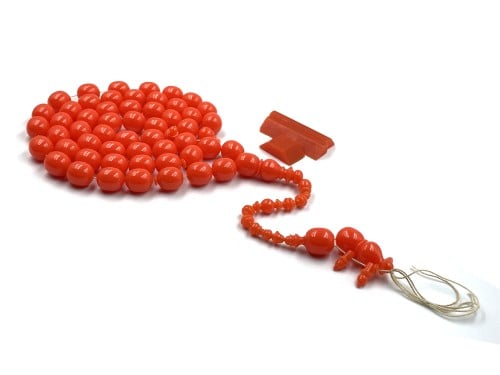 سبحة بكلايت من عصي ثمانية تغليفة جزرية صب قديم خراطة القبطان ناجي طه