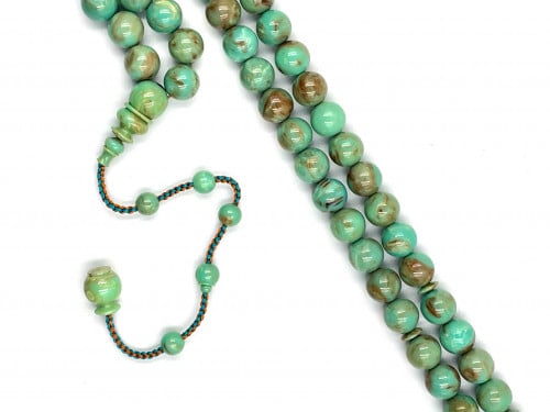 سبحة بكلايت من عقود فيروزي مفروزة صب قديم خراطة اسماعيل باشا