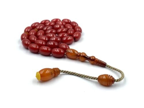 سبحة فاتوران كعب غزال من خرز مسباح انتيك صب قديم خراطة توركوت faturan