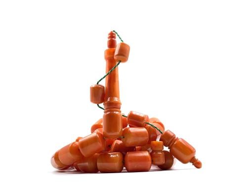 سبحة بكلايت من عصي امريكية صب قديم خراطة MBH old bakelite rosary