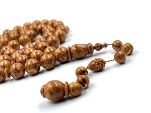 سبحة بكلايت من عصي دارسيني مفروزة صب قديم خراطة اوزكان عطا old rosary