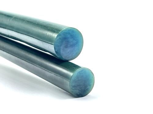 عصي بكلايت فرنسي ازرق بشفافية صب قديم old bakelite