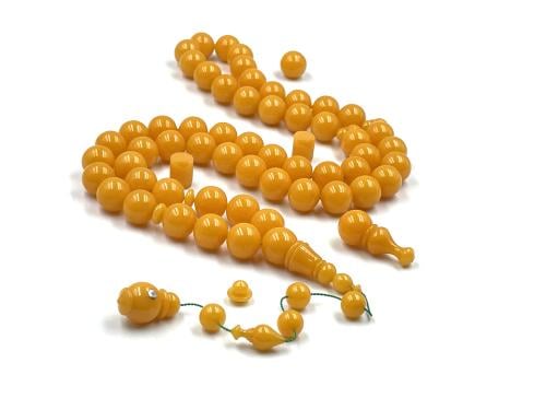 سبحة بكلايت من مكعبات يمنية لون واحد صب قديم خراطة اوزهان