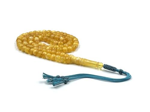 سبحة كهرمان قديم قيمر عسل Amber Rosary