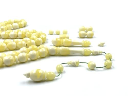 سبحة كهرمان حجر واحد منوصف مبرقع جبس خراطة علاء فريد rosary amber