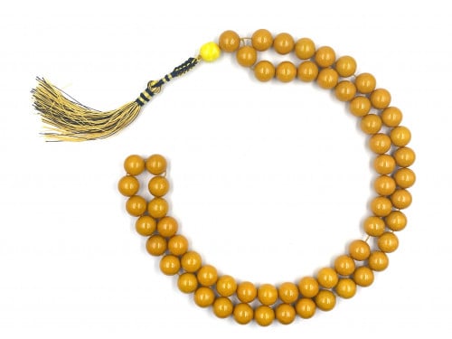 عقد اصفر معرق بأبيض صب قديم