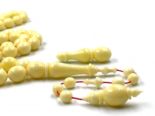 سبحة كهرمان من حجر واحد خراطة معتز فريد Amber rosary