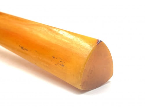 عصى بكلايت جزرية مثلثة معرقة بشفافية صب قديم