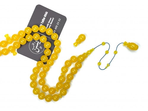 سبحة من مكعبات يمنية لون واحد صب قديم خراطة ياسين طلحة rosary