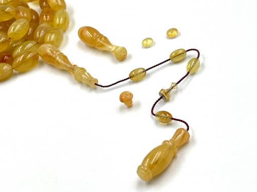 سبحة بكلايت من حنفيات اخضر بعرق احمر صب قديم خراطة ياسين طلحة rosary