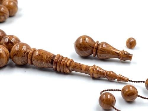 سبحة بكلايت دارسيني مفروز صب قديم تصميم الجوهرة ALHAKEEM ROSARY