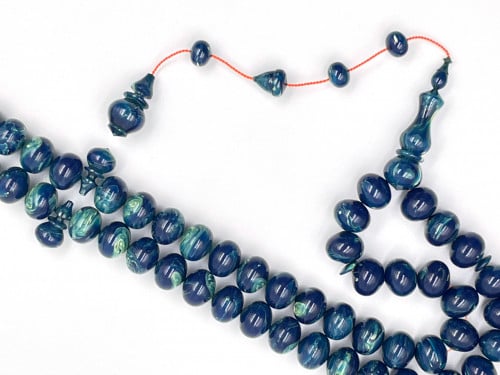 سبحة بكلايت من عصي بلومون سداسية صب قديم خراطة ايرسن ديمير rosary