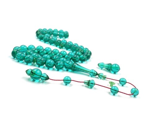 سبحة بكلايت من عصي اكوامارين صب قديم خراطة عزيز اوكدوم rosary