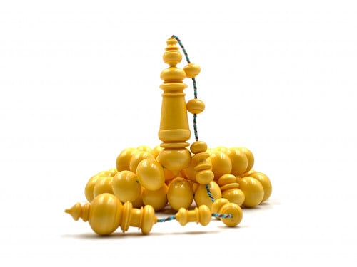 سبحة من عصي مستكة صب قديم خراطة القبطان ناجي طه rosary