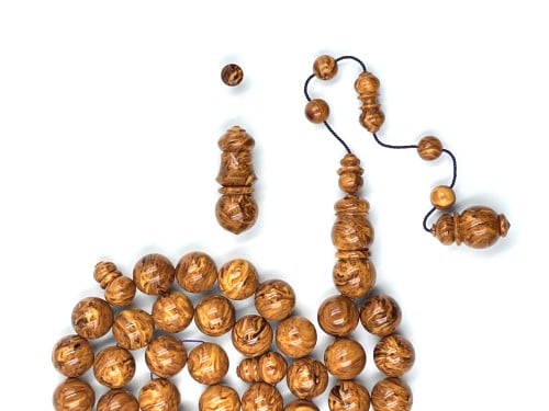 سبحة بكلايت من عصي دارسيني مفروزة الماني صب قديم خراطة صانع السبحة