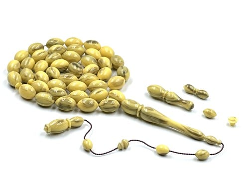 سبحة بكلايت من عصي 28ملم خرتيتي فاتح صب قديم خراطة مصنع الفن rosary