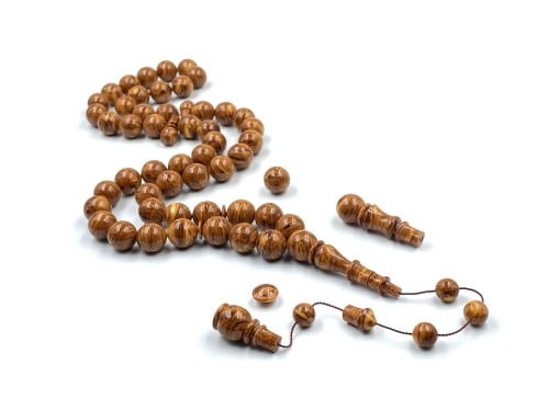 سبحة من عصي دارسيني الماني مفروزة صب قديم خراطة عثمان كيراز Rosary