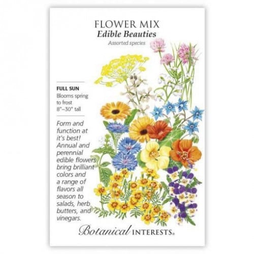 بذور خليط زهور قابلة للأكل - Flower Mix Edible Bea...