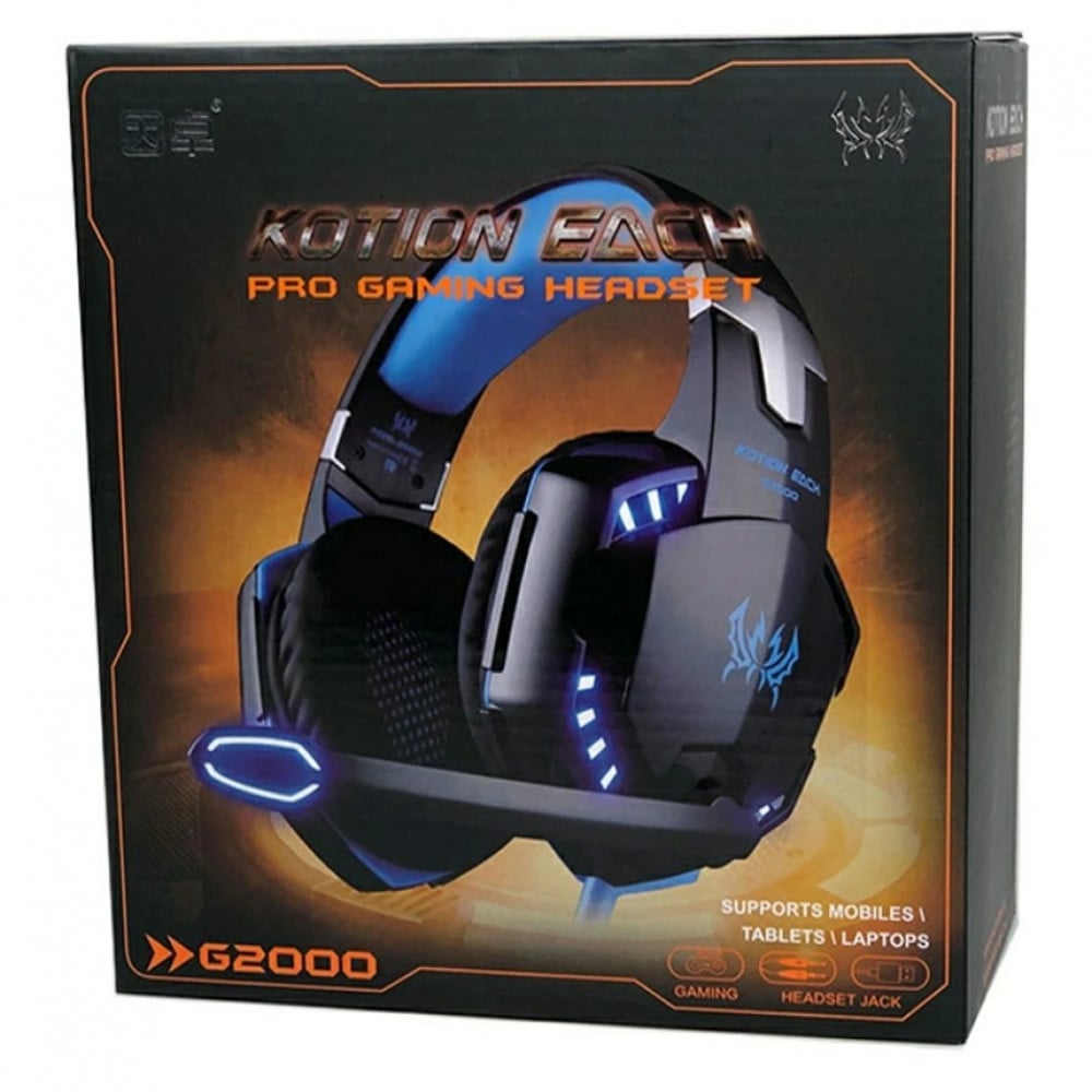 سماعة العاب سلكية بلايستيشن وكمبيوتر وجوال PS4 PC Mobile KOTION EACH G2000 Headphone
