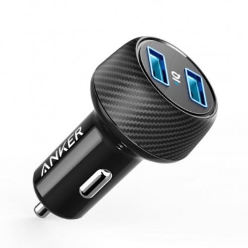 شاحن سيارة انكر مخرجين USB.و PD بقوة 24 واط