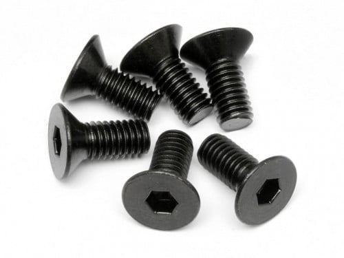 94879 - FLAT HEAD SCREW M6x14mm (HEX SOCKET/6pcs)