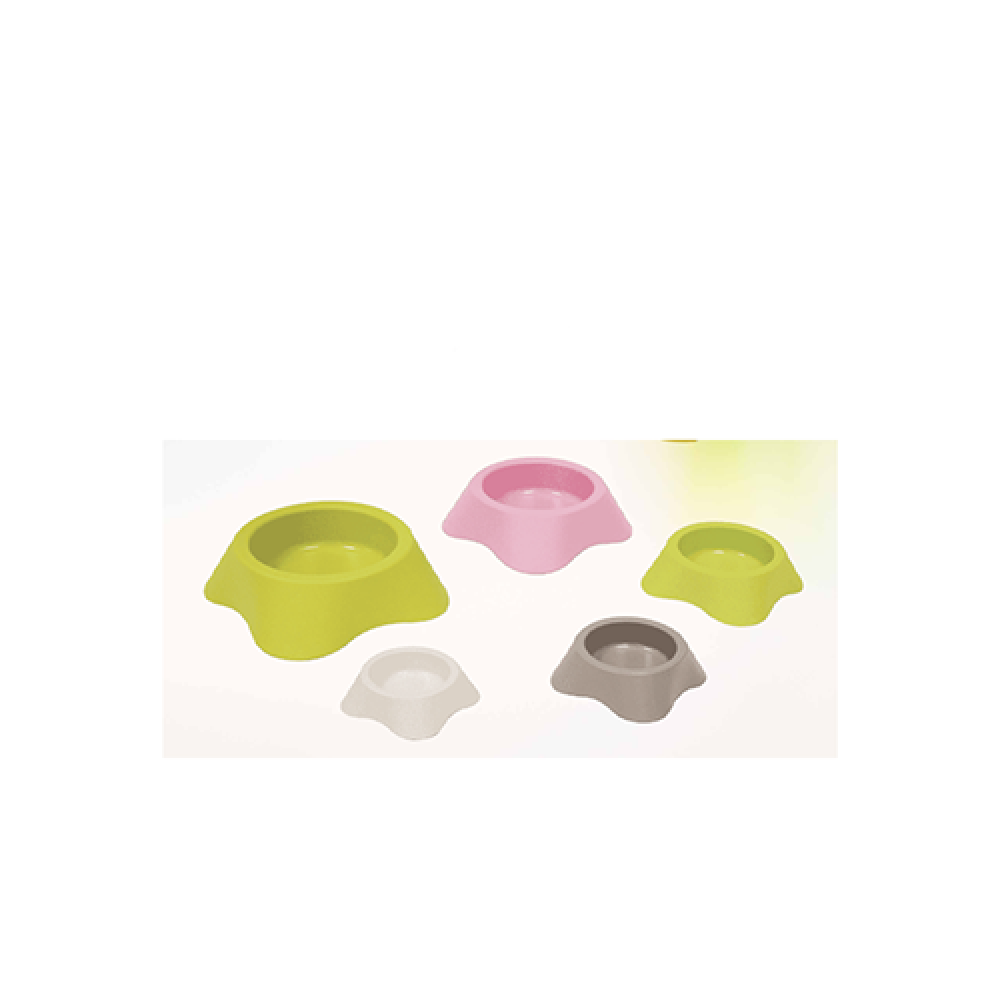 وعاء تغذية وشرب بلاستيك للحيوانات ( صغير ) - 16.5*4.5 سم - متعدد الألوان