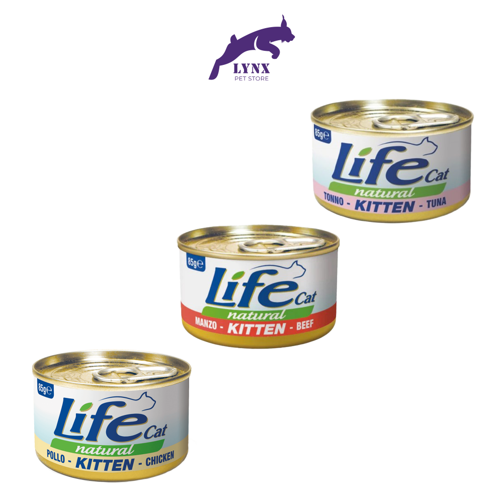 لايف كات معلبات طعام رطب للقطط الصغيرة - متعدد النكهات - 85 جرام