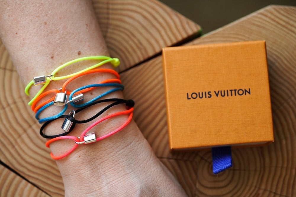 Louis Vuitton x Virgil Abloh Silver Lockit Bracelet Rainbow in Natural  Titanium/Recycled Polyester with Silver-tone - US