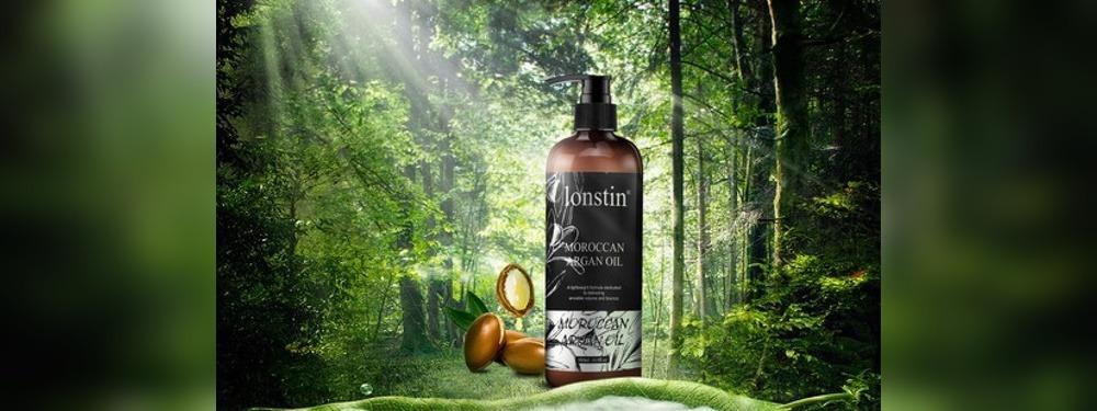 زيت أرغان مغربي من Lonstin بحجم 500 مل لترطيب وتلميع الشعر
