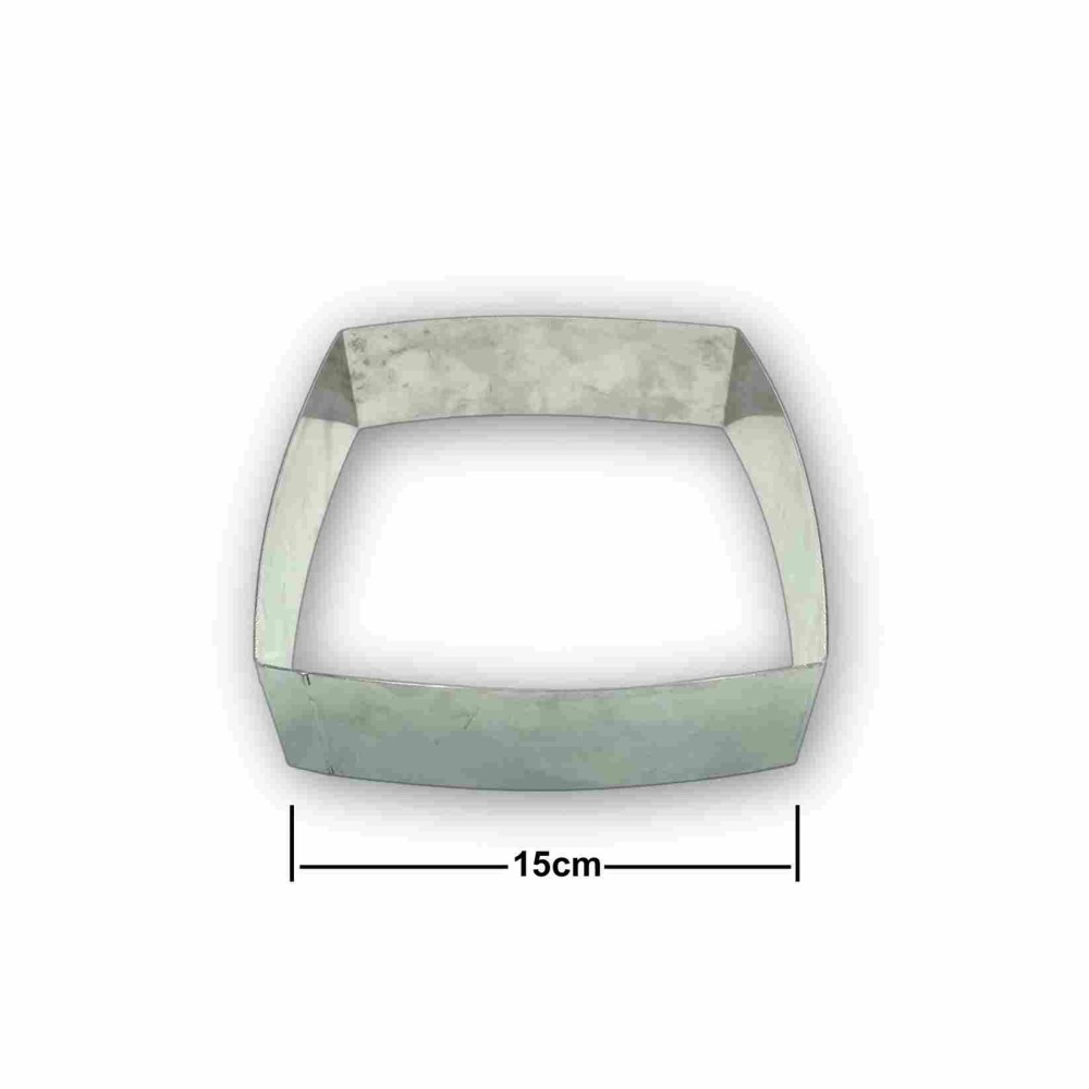 قالب كيك مربع منحني حجم وسط - انلر لمواد الكيك والحلا